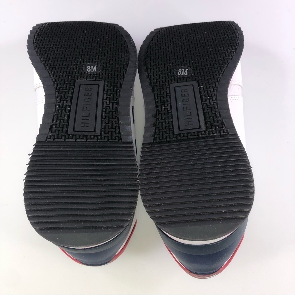 Tommy Hilfiger Mens Mainer Leather Sneakers Shoes Athletic Logo Lace Up 8M - Picture 12 of 12